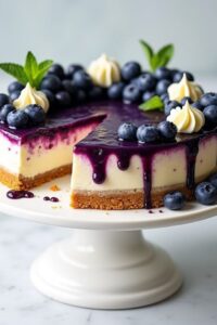 Blueberry cheesecake
